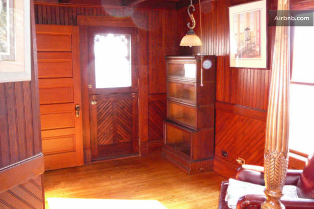 View of the door leading into the master bedroom.