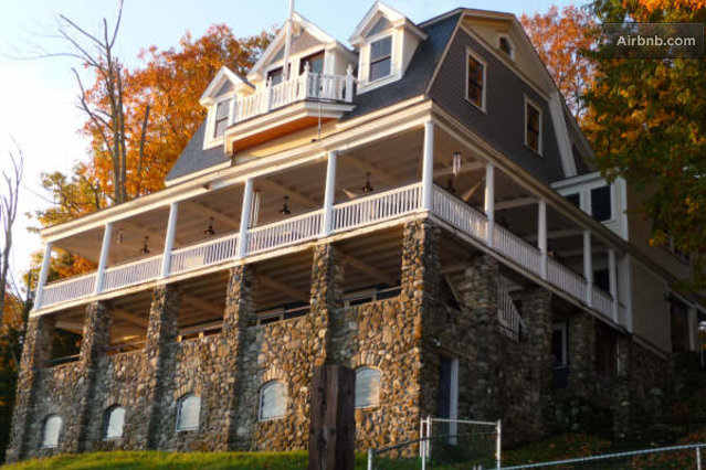 View of the exterior of the house from the front yard.